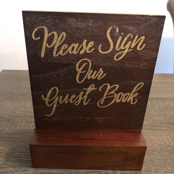 Please Sign Our Guest Book Sign - Picture 3 of 5